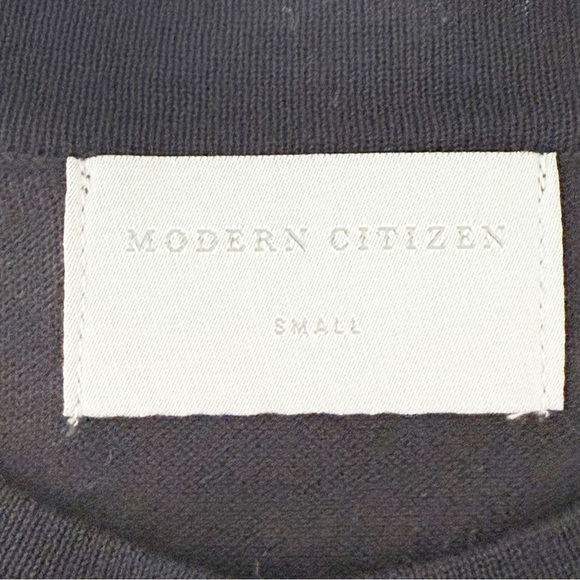 Modern Citizen Black Knit Crewneck Sweater Top short sleeve S - Picture 5 of 7